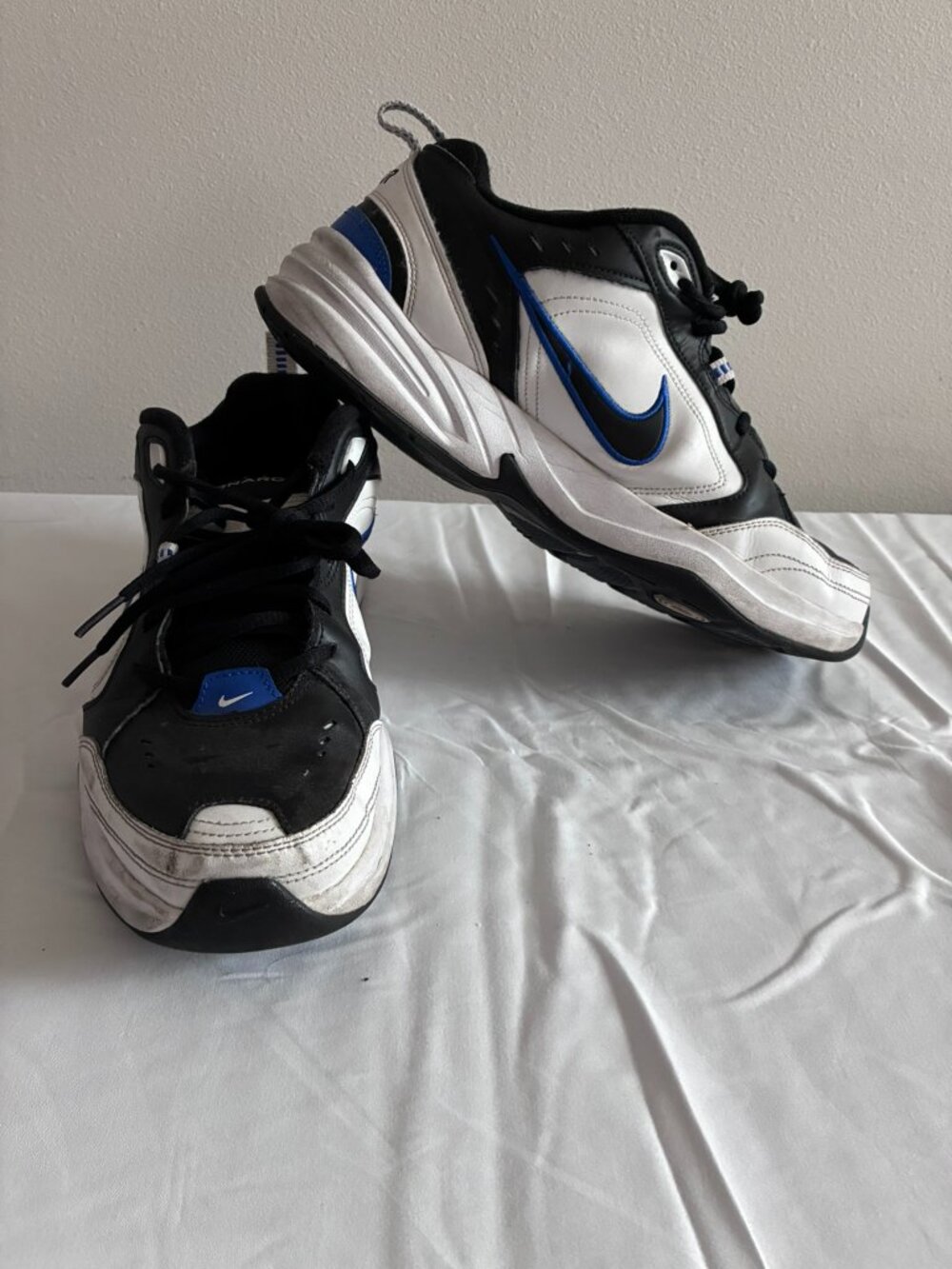 Nike Air Monarch IV Black White Varsity Royal Men's Size 13 415445-002